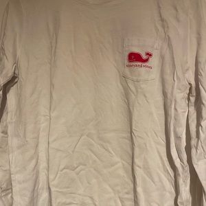 Vineyard Vines white and pink long sleeve